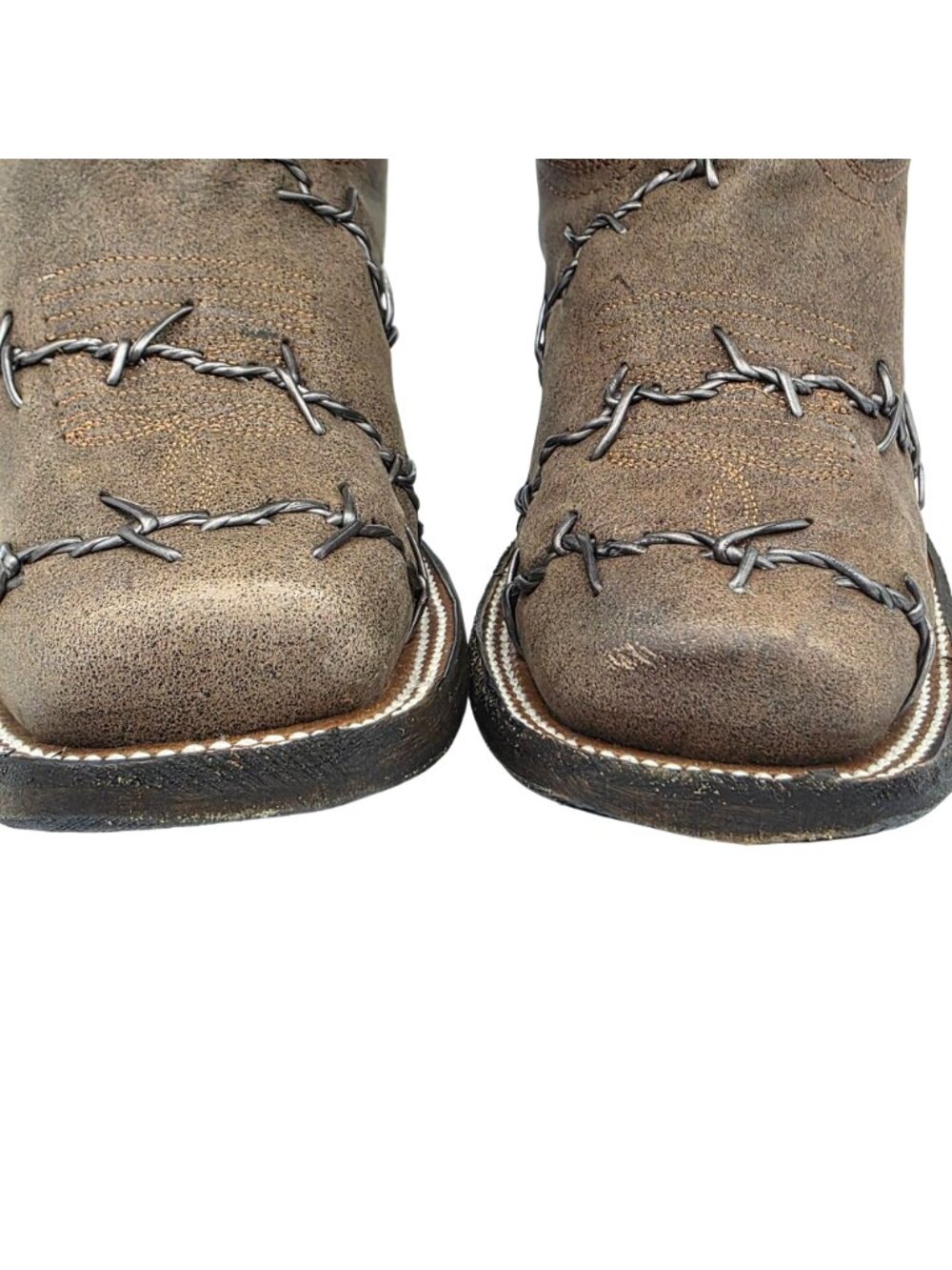 NEW Corral Barbed Wire Womens 8.5M A3815 Leather Cowboy Cowgirl Western Boots - Picture 13 of 16